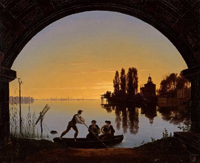 Spree Riverbank at Stralau by Karl Friedrich Schinkel